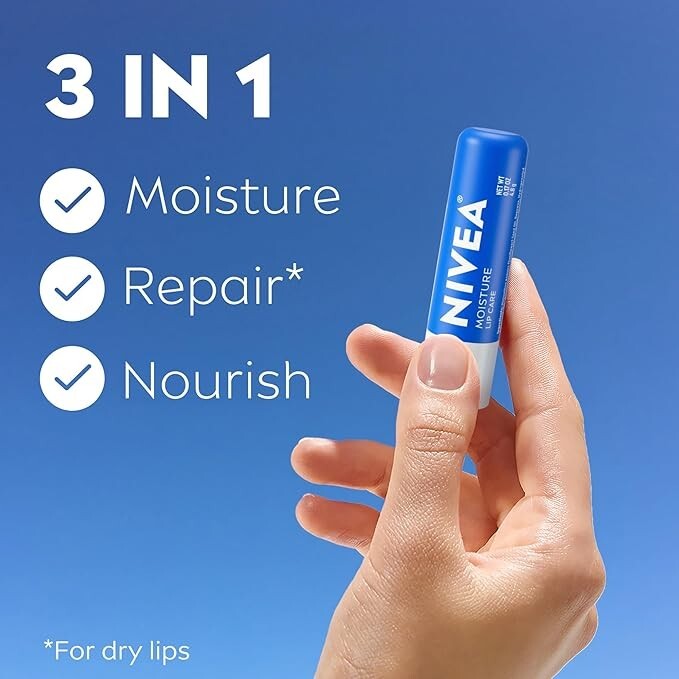 Moisturizing Lip Balm Stick with Shea Butter - Pack of 4