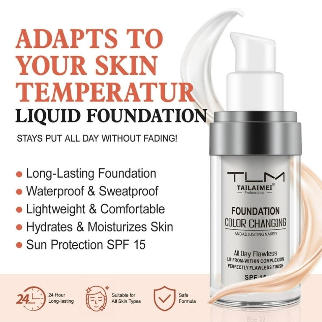 Self-Adjusting Liquid Foundation SPF 15 - Flawless Color Change 1 oz