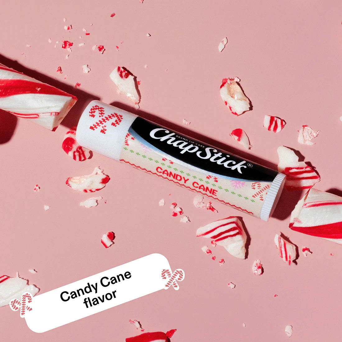 12-Pack Candy Cane Lip Balm Set - Holiday Limited Edition, 0.15 OZ