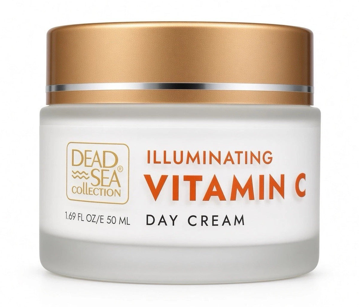 Vitamin C Anti-Aging Day Cream with Dead Sea Minerals - Brightening Moisturizer 1.69 oz
