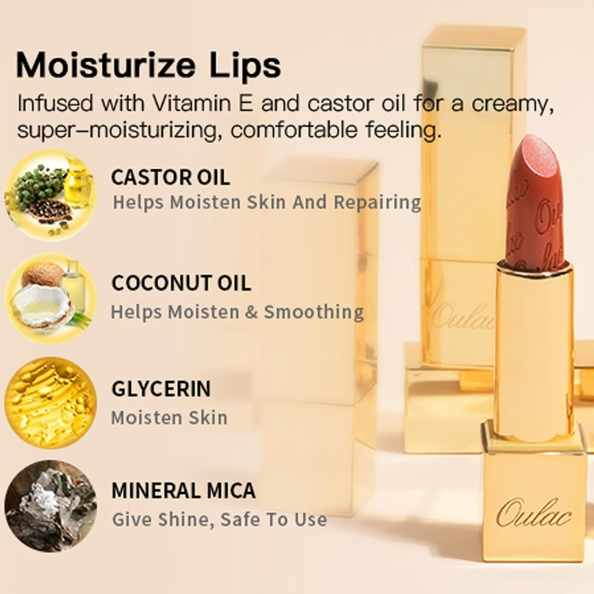 Hydrating Matte Lipstick with Glow Finish - Travel Size, Cruelty-Free