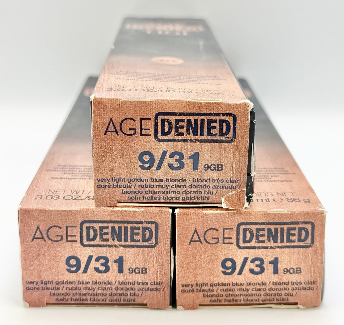 Permanent Hair Color 9/31 Very Light Golden Blonde - 3 Pack