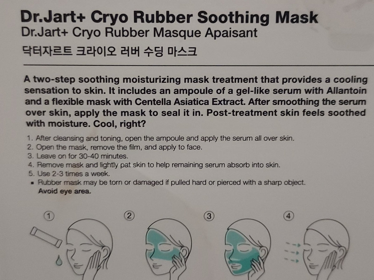 Cryo Rubber Soothing Mask Cooling Mask
