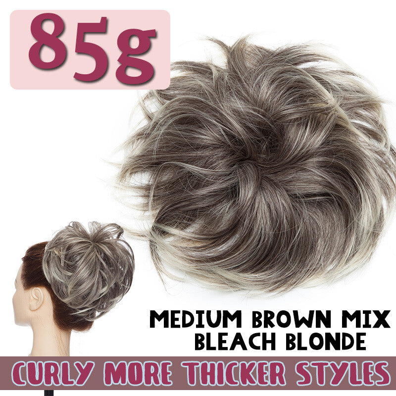Thick Large Messy Bun Hair Piece Scrunchie Updo Wrap Hair Extensions