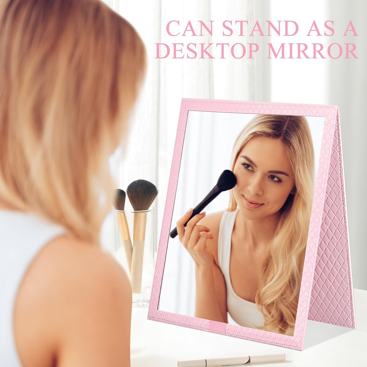 Foldable Travel Full Length Mirror - Portable Full Body Dance & Travel Mirror