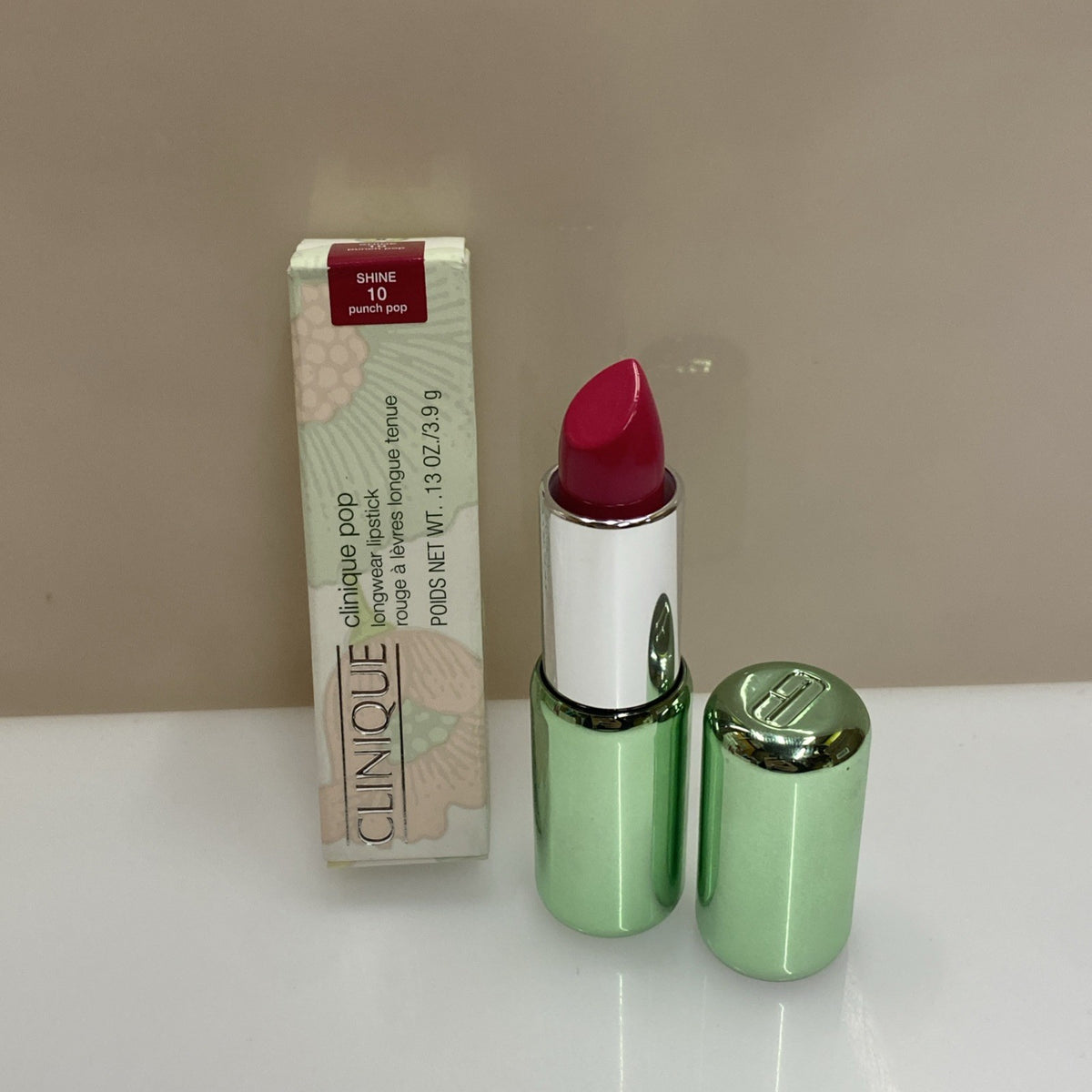 Clinique Pop Longwear Lipstick Shine 10 - 0.13 Oz, New