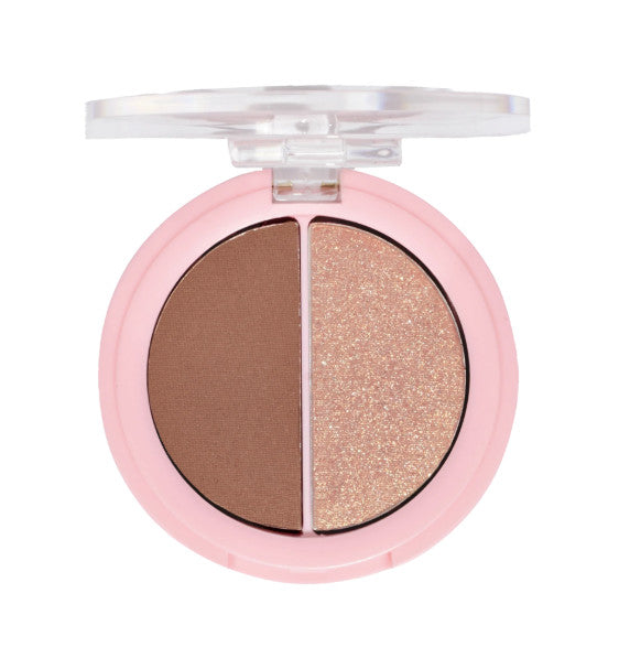Pressed Pigment Duo Makeup Palette - Cruelty-Free, Travel Size