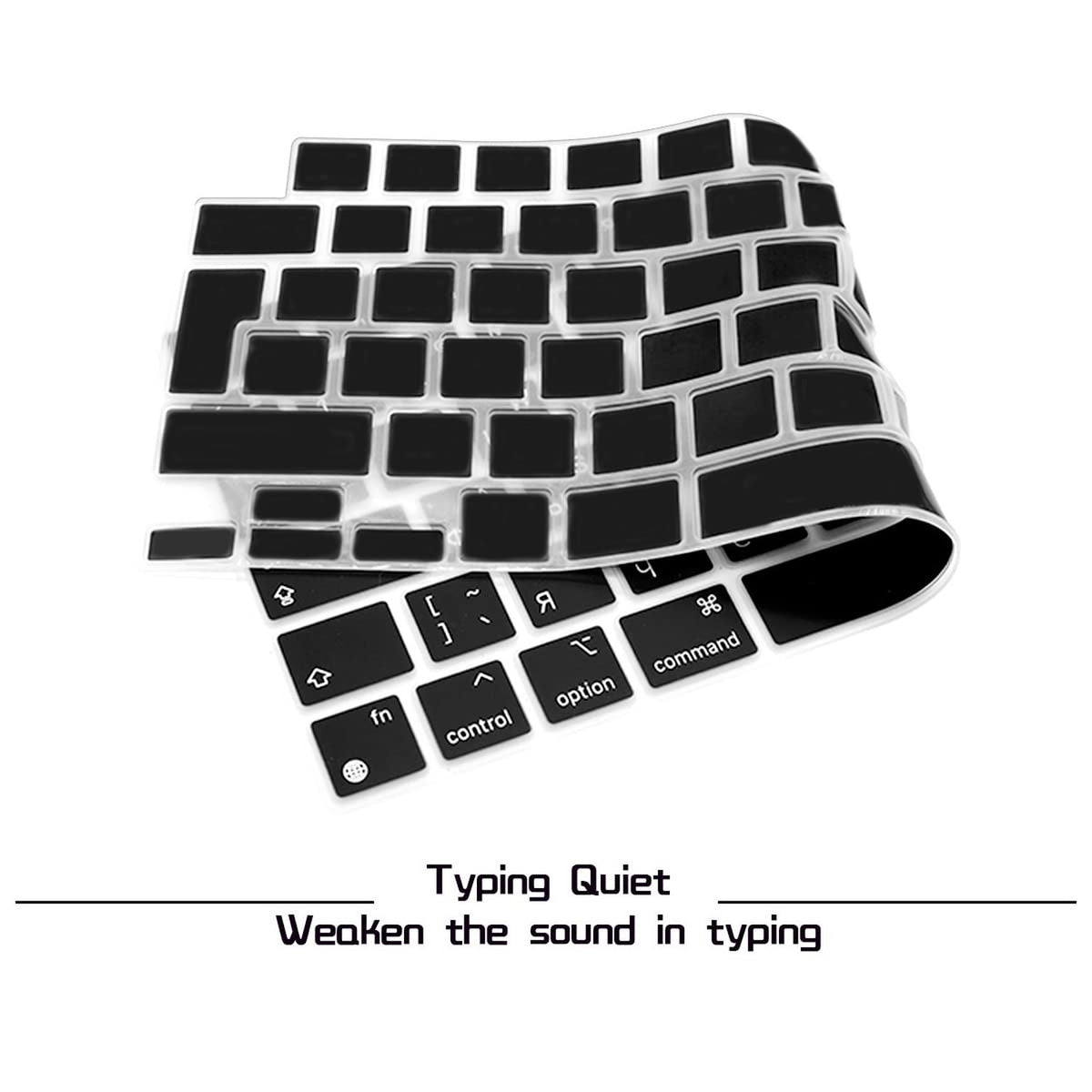 Silicone Keyboard Cover Skin for MacBook Pro/Air 13-16 inch European Layout Dust Proof