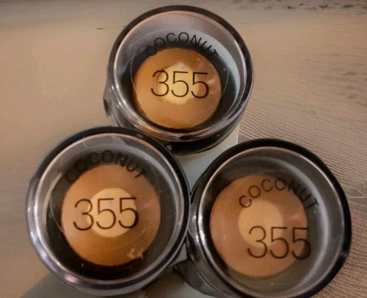 3 Pack Shine-Free Stick Foundation in Coconut - Matte Finish, Long-Lasting Makeup