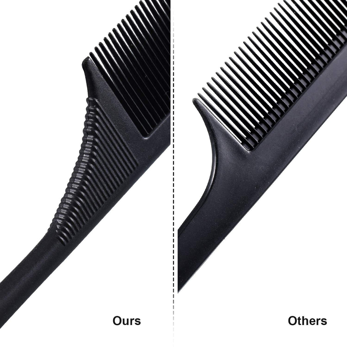 Anti-Static Carbon Fiber Hair Combs Set for Volume & Styling - 3 Pieces