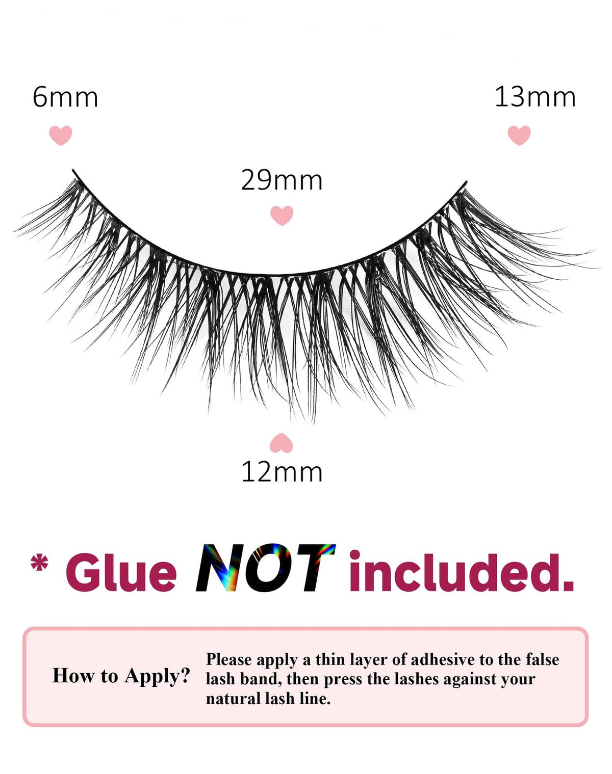 Natural Mink Eyelashes 7 Pairs - Light, Soft, Cruelty-Free Faux Lashes