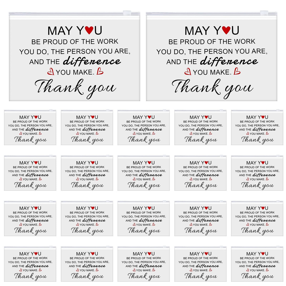 150 Pcs Waterproof Makeup Bags Bulk with Inspirational Quotes - Portable Cosmetic Organizer