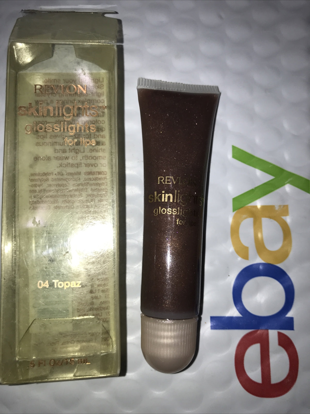 Lip Gloss - Sparkling Shine Topaz 0.5 oz Revlon Skinlights Glosslights