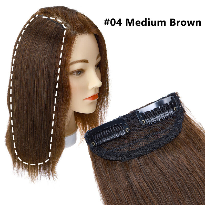 Mini Clip-In Remy Human Hair Extensions, Short Hair Piece, Easy Application