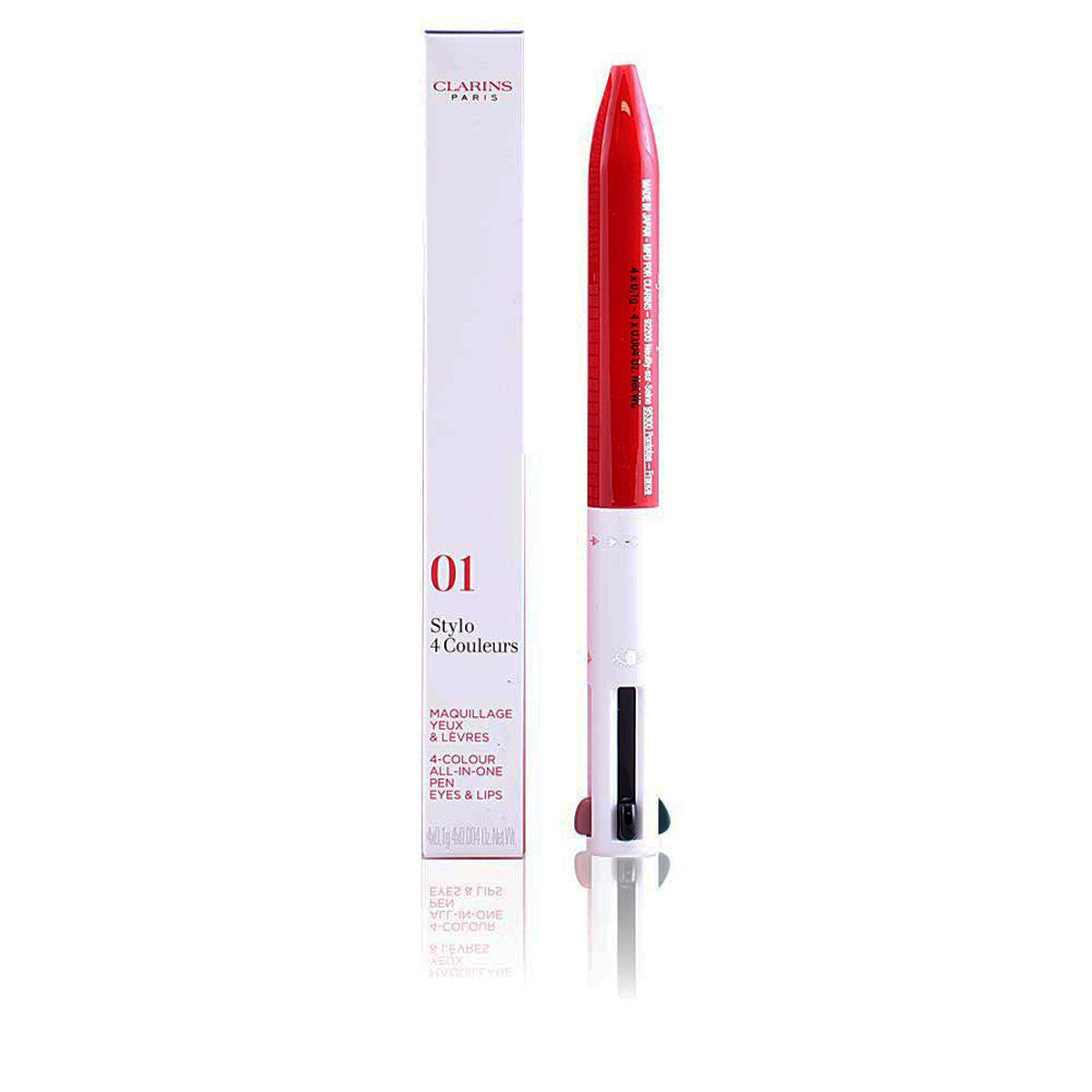 All-in-One 4-Color Pen for Eyes & Lips - Retractable Makeup Stick #01
