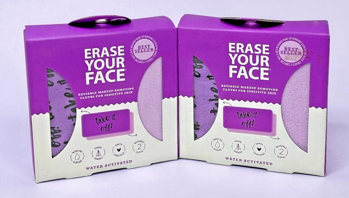 Reusable Makeup Remover Cloths for Sensitive Skin - 2 Pack