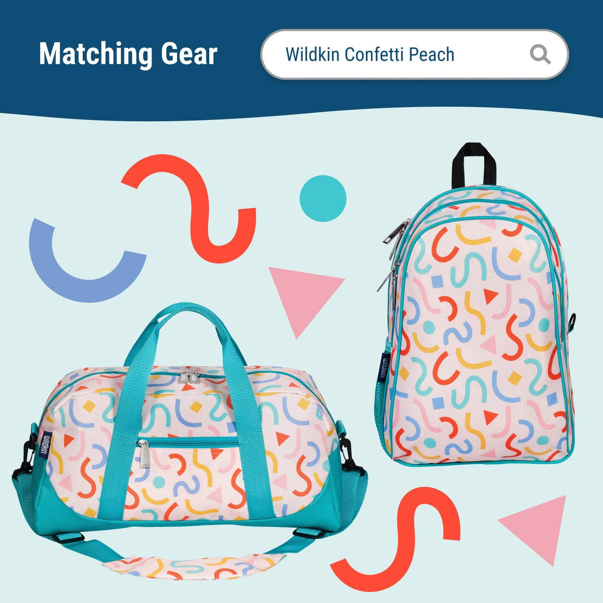 Kids Toiletry Bag - Confetti Peach by Wildkin