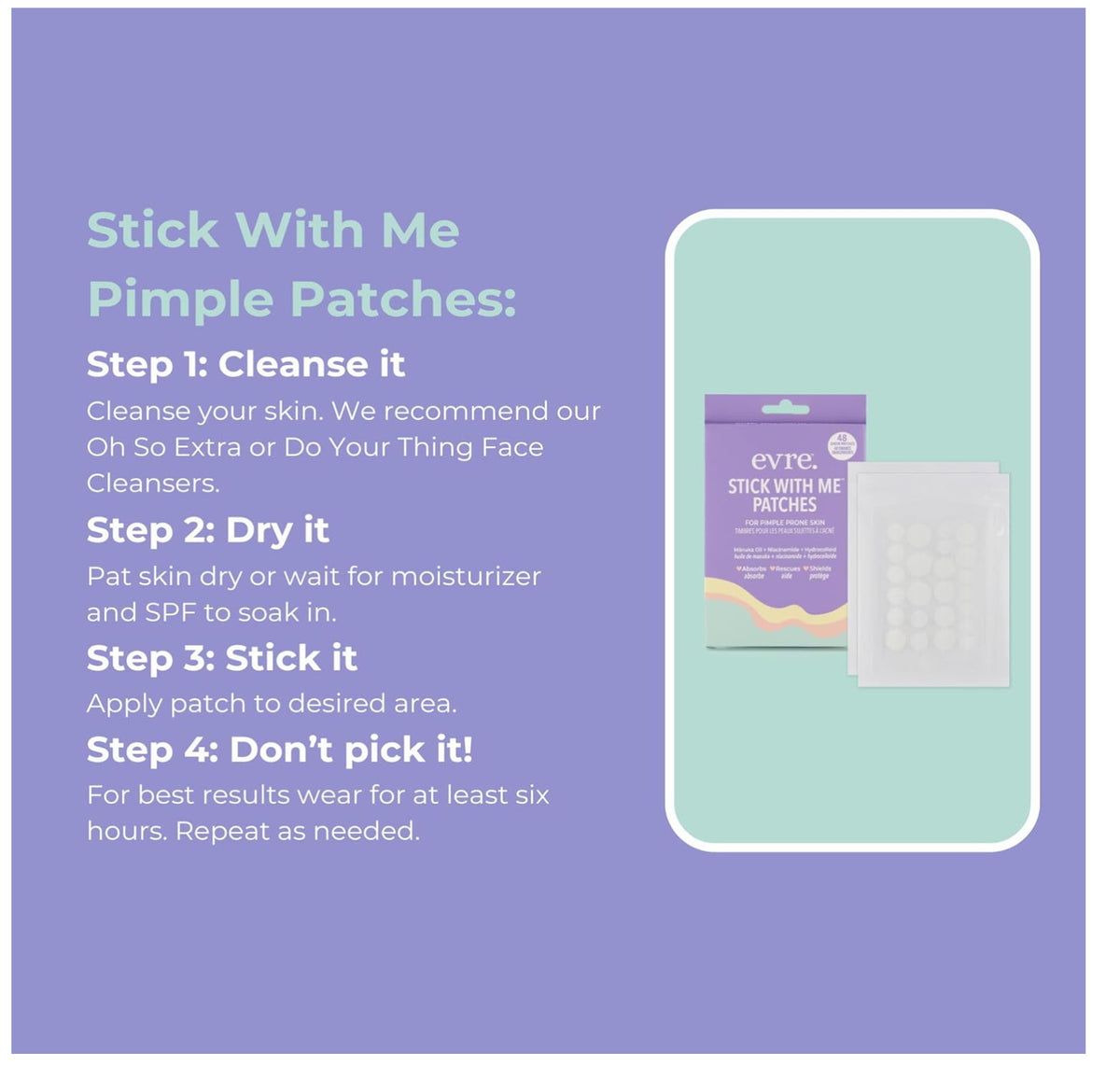 Teen Pimple Patches with Mānuka Oil & Niacinamide - 48 Clear Hydrocolloid Spots