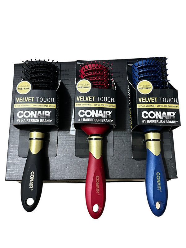Vented Hair Brush for Blow Drying and Styling - No Slip Handle