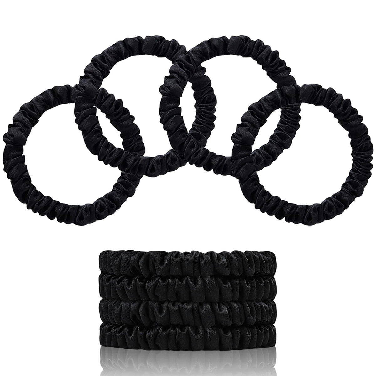 SEMRUE 22 Momme 100% Pure Mulberry Silk Scrunchies 1 Count (Pack of