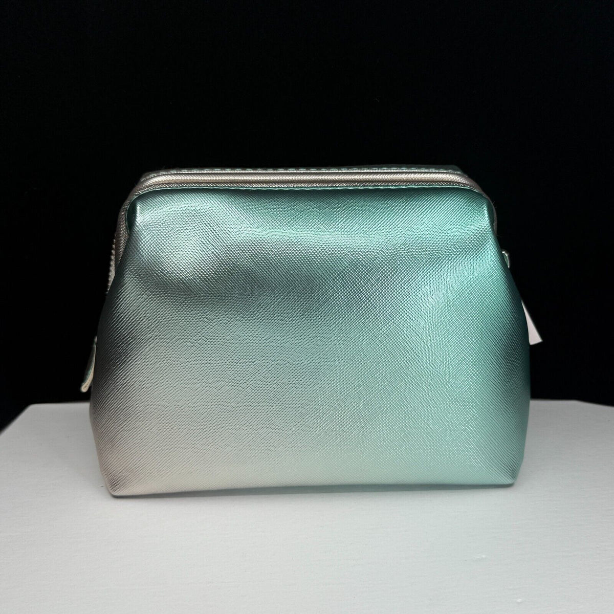 Double Shade Travel Cosmetic Pouch - Compact & Shiny Makeup Organizer