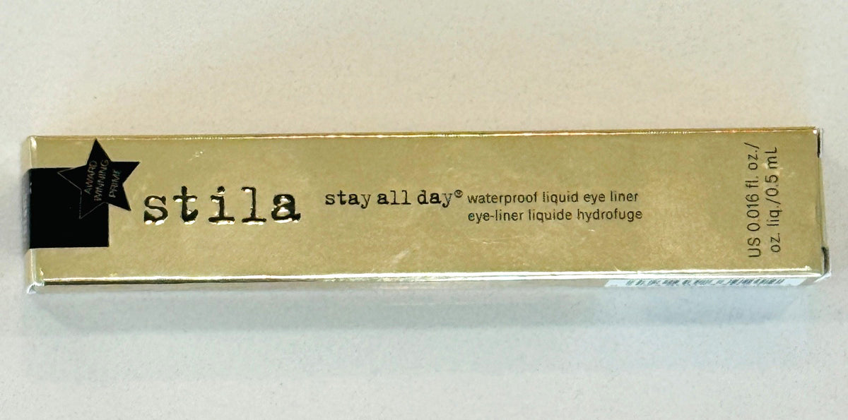 Stila Waterproof Liquid Eye Liner - Intense Black Full Size, New