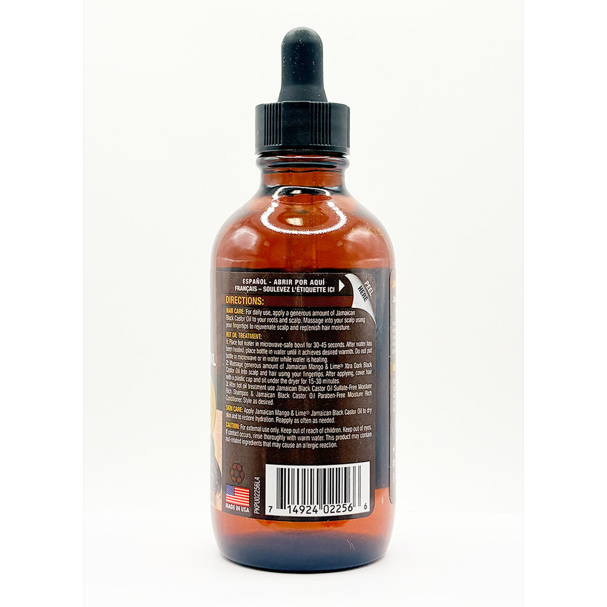 Black Castor Oil 4oz - Natural Hair & Skin Moisturizer for Growth & Repair