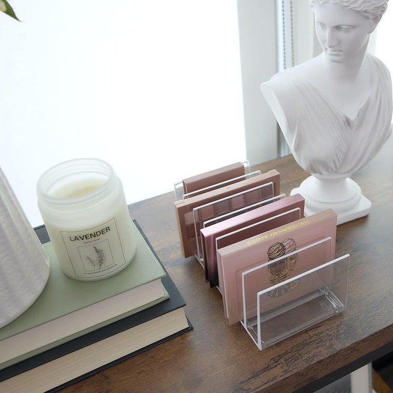 Modular Stackable Makeup Organizer with Transparent Dividers - Cosmetic Storage