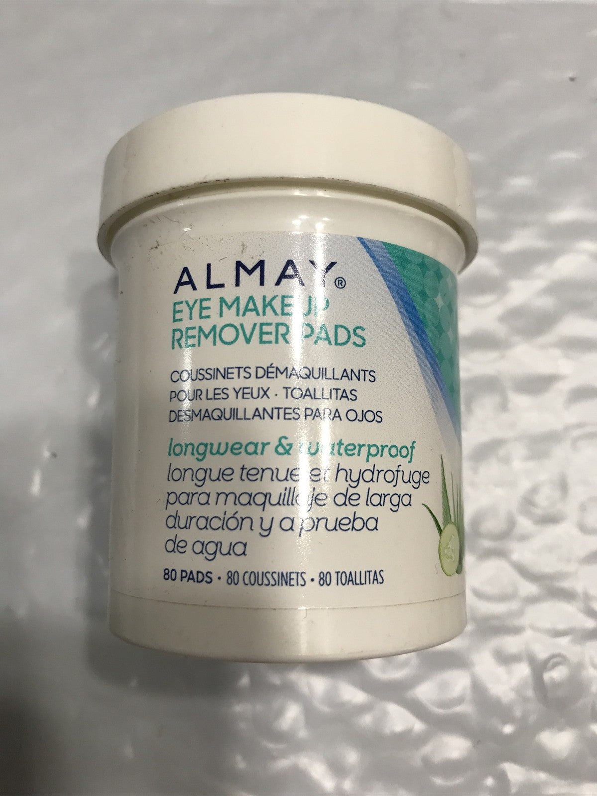 Eye Makeup Remover Pads for Waterproof & Longwear Makeup - 80 Count
