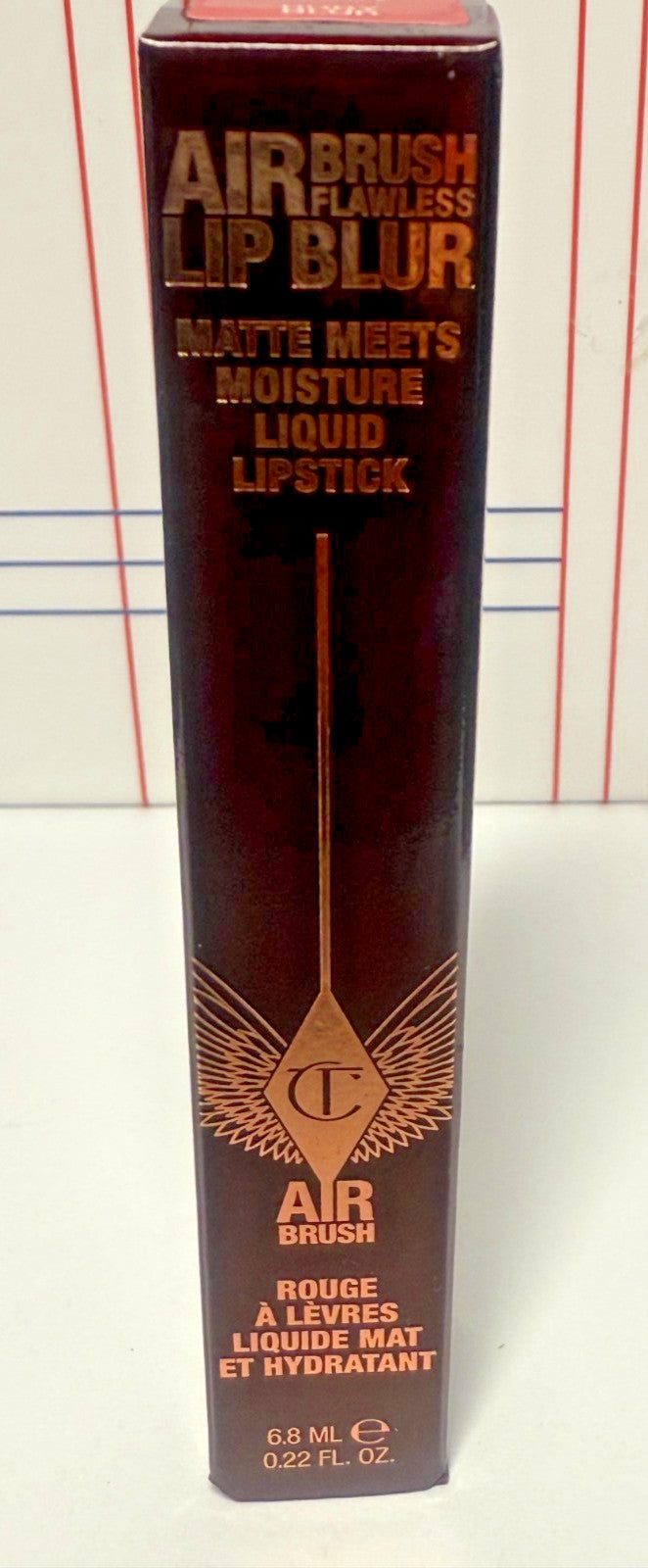 Charlotte Tilbury Air Brush Flawless Lip Blur Liquid Lipstick Ruby Blur 0.22oz