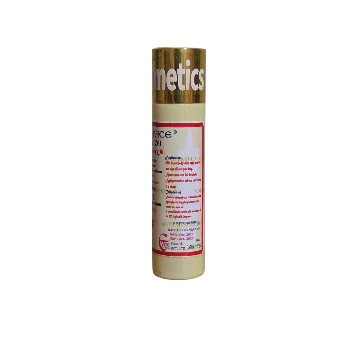 Golden Face Essential Lightening Oil 100ml - Brightening Skin & Face Care