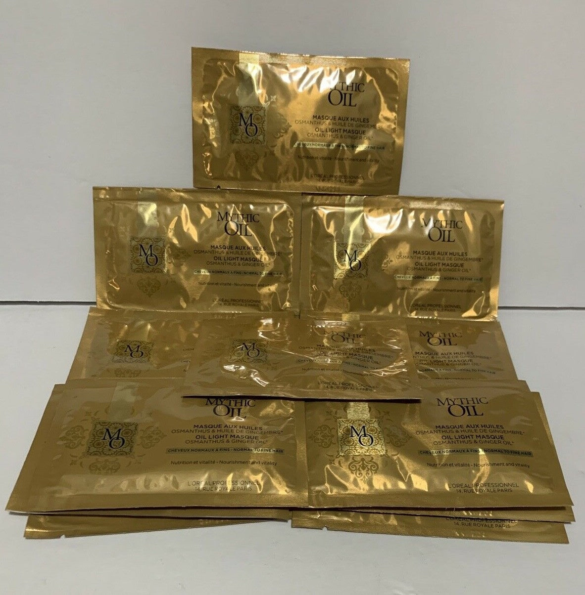 L'Oréal Mythic Oil Hair Mask Light Oil Infused 0.51 oz Sample Pack of 12