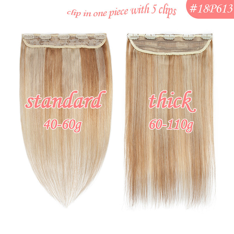Clip-In Hair Extensions Full Head Set 100% Remy Human Hair Thick and Natural