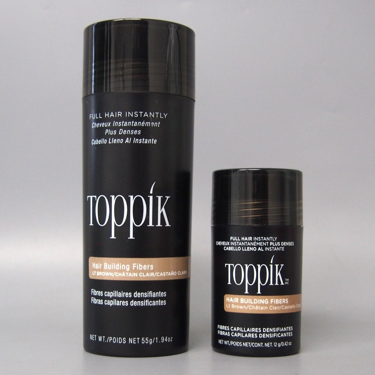 DUO Toppik Light Brown Giant Size 55gr / 1.94oz & Lt. Regular