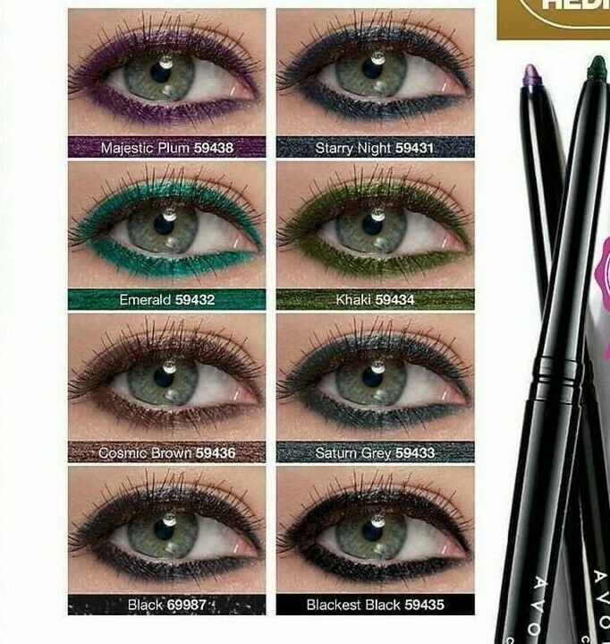 Set of 3 Eyeliner Pencils in Various Shades - Long-lasting, Smudge-proof, Precise Application