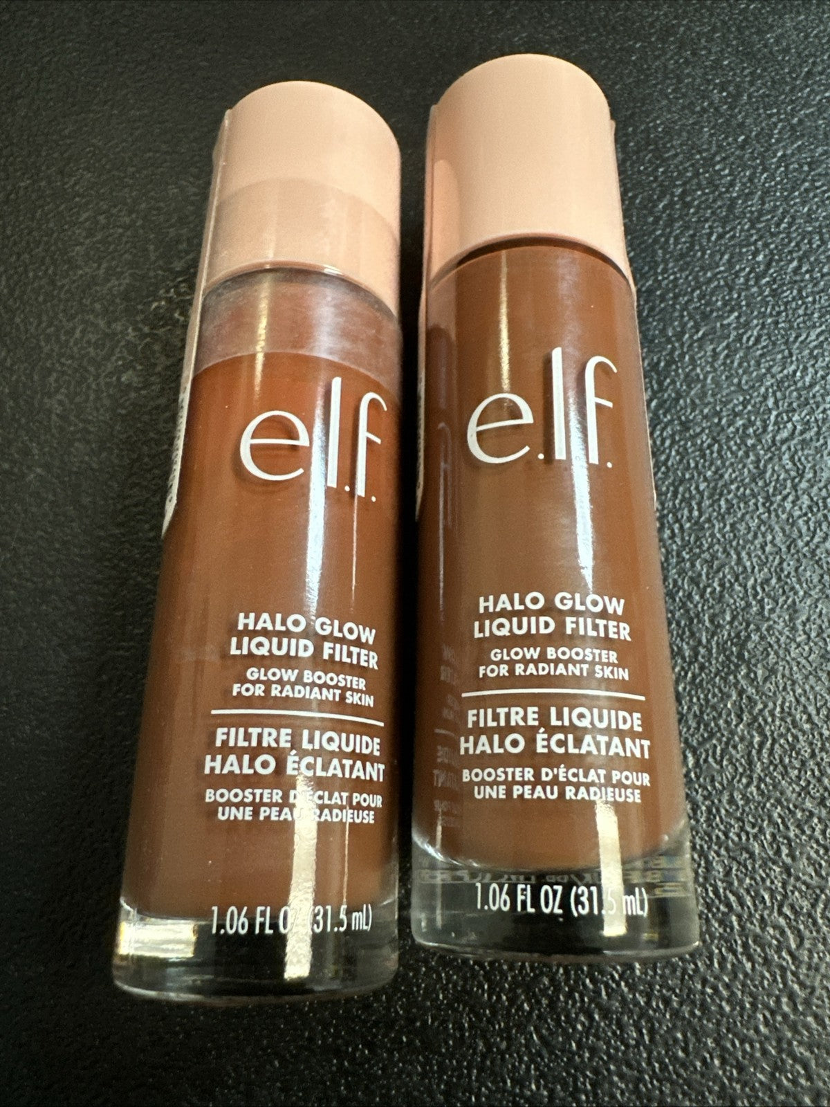 ELF Halo Glow Liquid Filter Pack of 2 - Shade 8 Rich, Radiance Boosting Vegan Serum