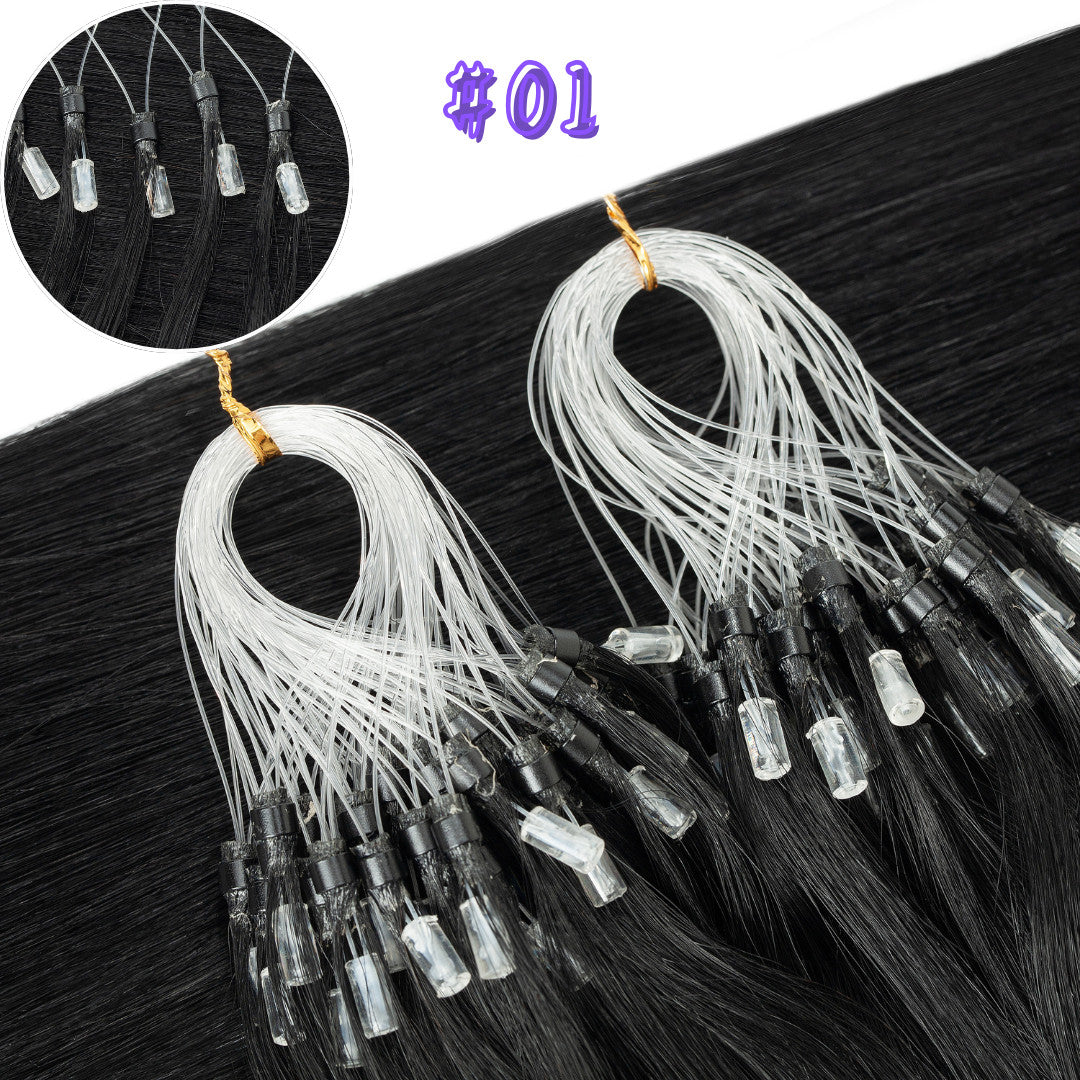 Micro Ring Hair Extensions 200G Human Remy Loop Bead Tip Hair Piece