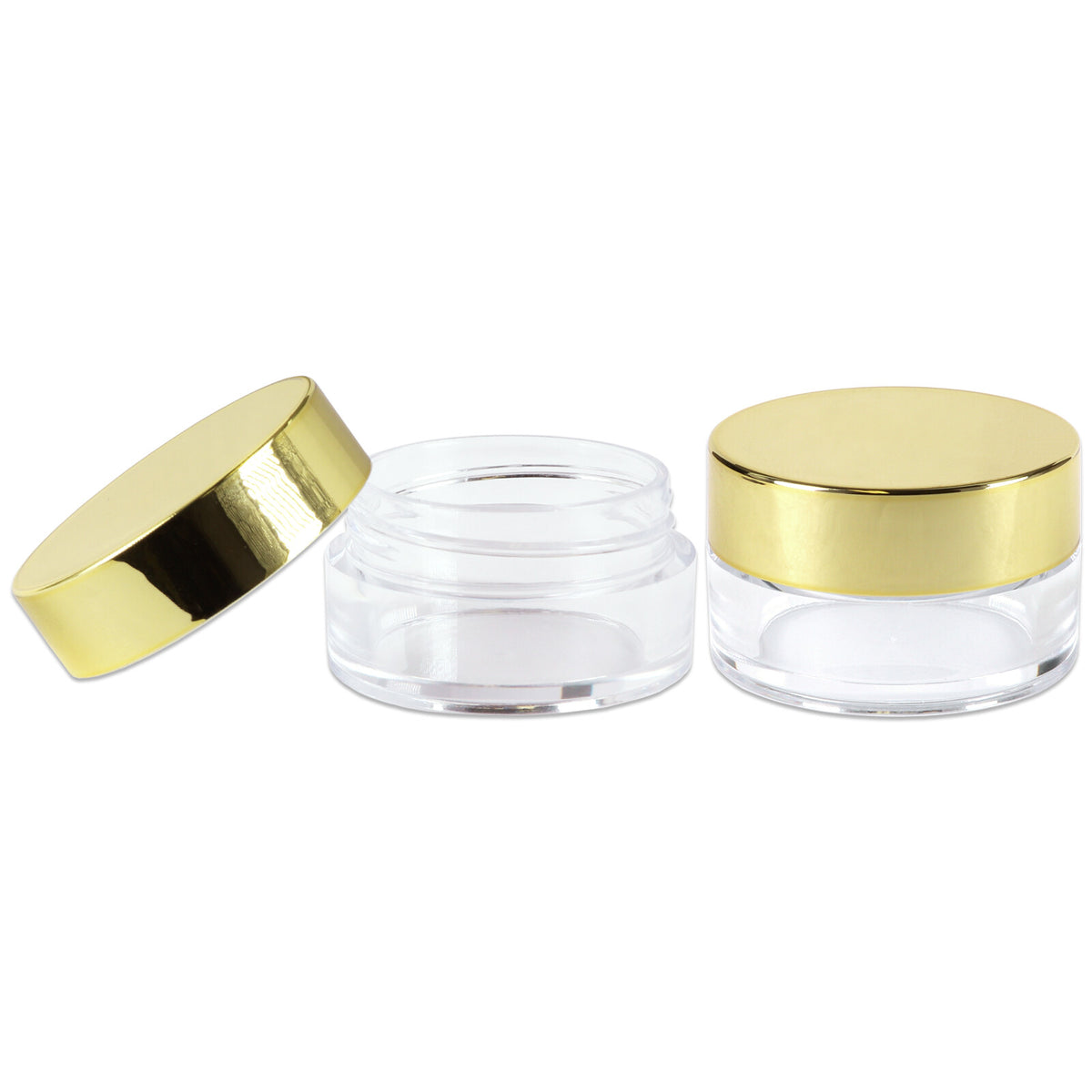 High Quality Acrylic Sample Jars Set - BPA Free, 5g/5ml, 50 Count