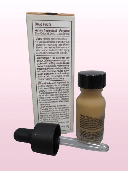 Face Foundation Serum - Light Medium Beige, 0.3 oz - Set of 2