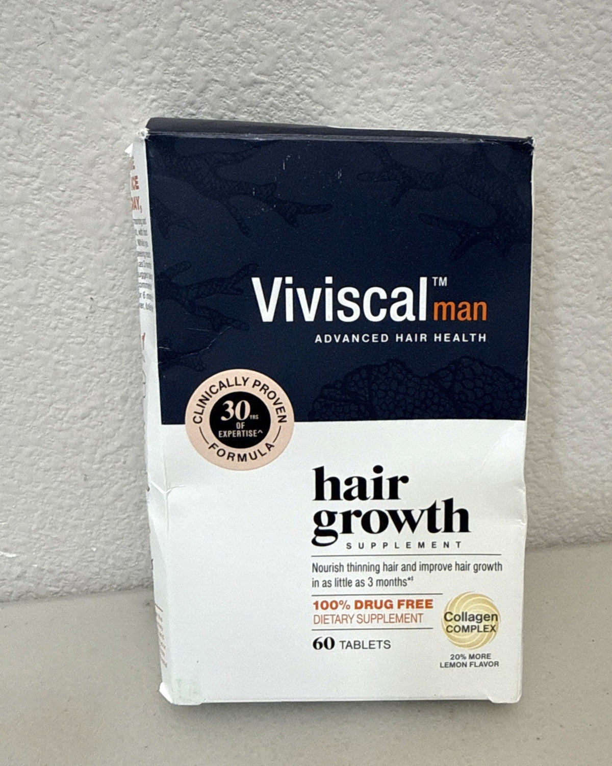 Viviscal Man Xtra Strength Hair Loss Supplement, 60 Tablets