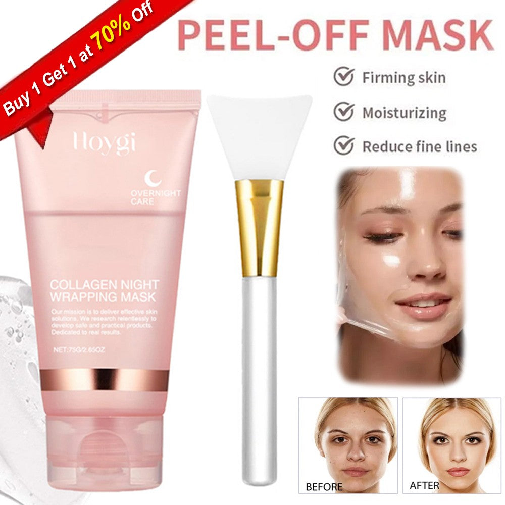 Collagen Overnight Wrapping Mask + Brush - Hydrating, Firming