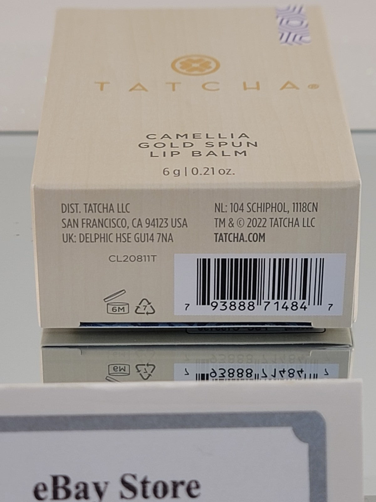 Lip Balm with 23K Gold Flakes & Japanese Camellia Oil - Hydrating & Nourishing 0.21 oz