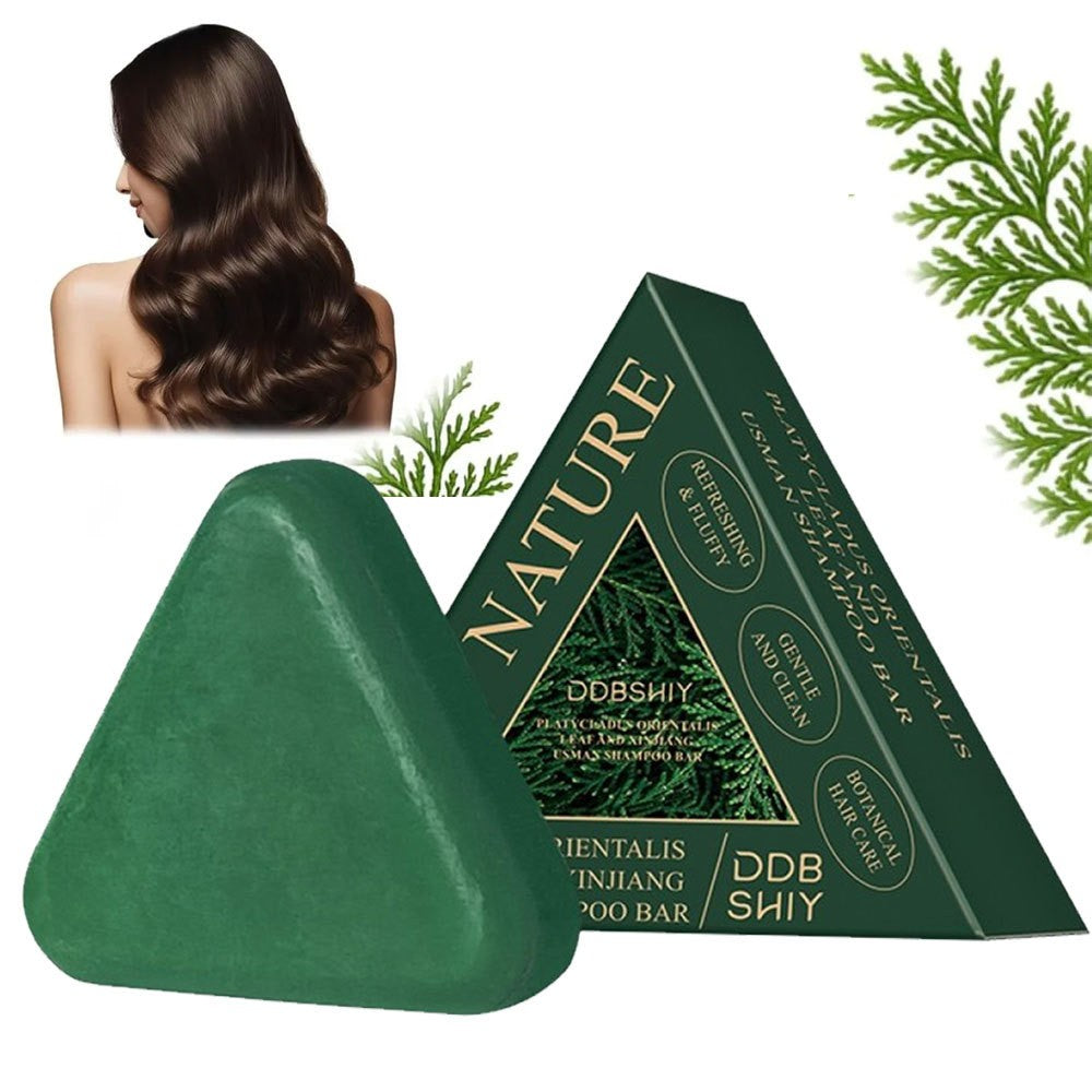 Hair Growth Shampoo Bar with Usman Grass for Thinning Hair & Oily Scalp - Natural & Eco-Friendly