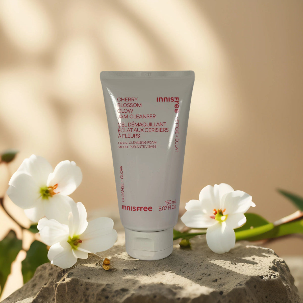 Facial Gel Cleanser with Cherry Blossom Extract - Hydrating & Brightening, 5.1 fl oz