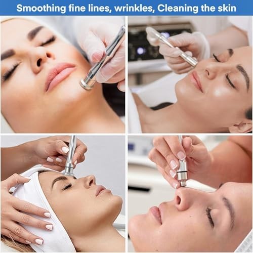 Dermabrasion Replacement Tips Set with 3 Wands and 20 Cotton Filters - Facial Skin Smoothing