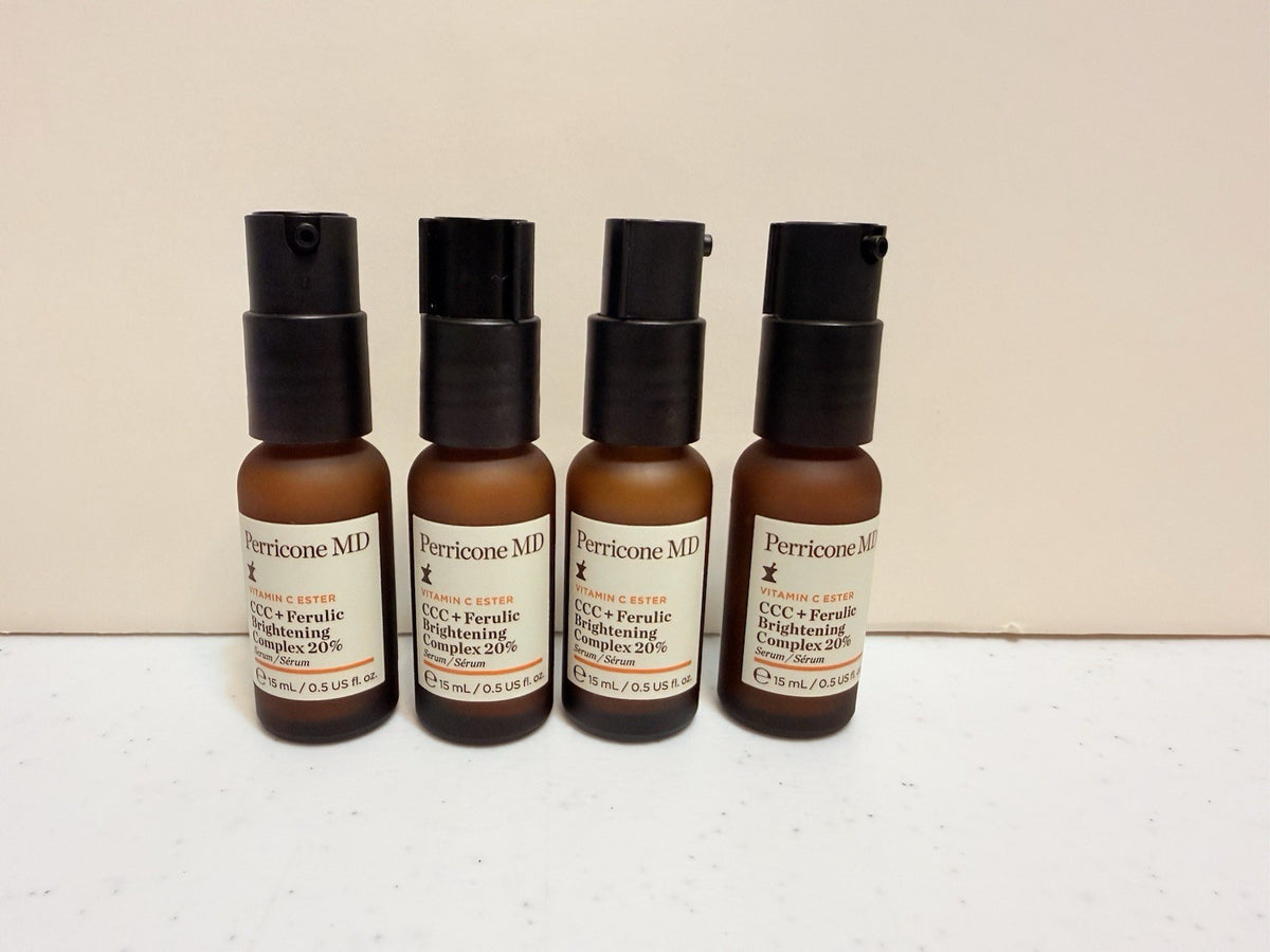 Vitamin C Serum Set - Brightening Complex with Ferulic Acid - 4 Pack 0.5oz