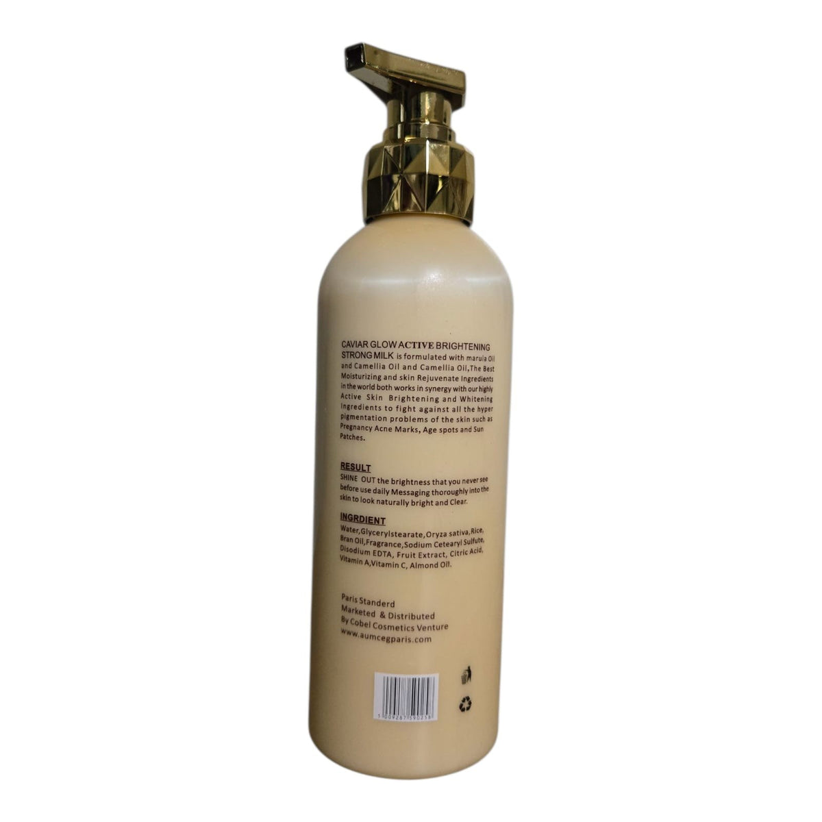 Caviar Glow Royal CGG Body Milk - 500ML Hydrating Moisturizer for Skin