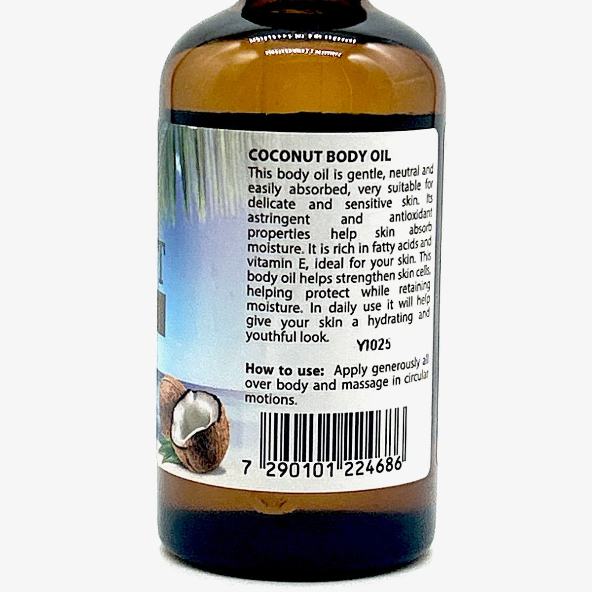 Coconut Body Oil with Dead Sea Minerals – 4 oz