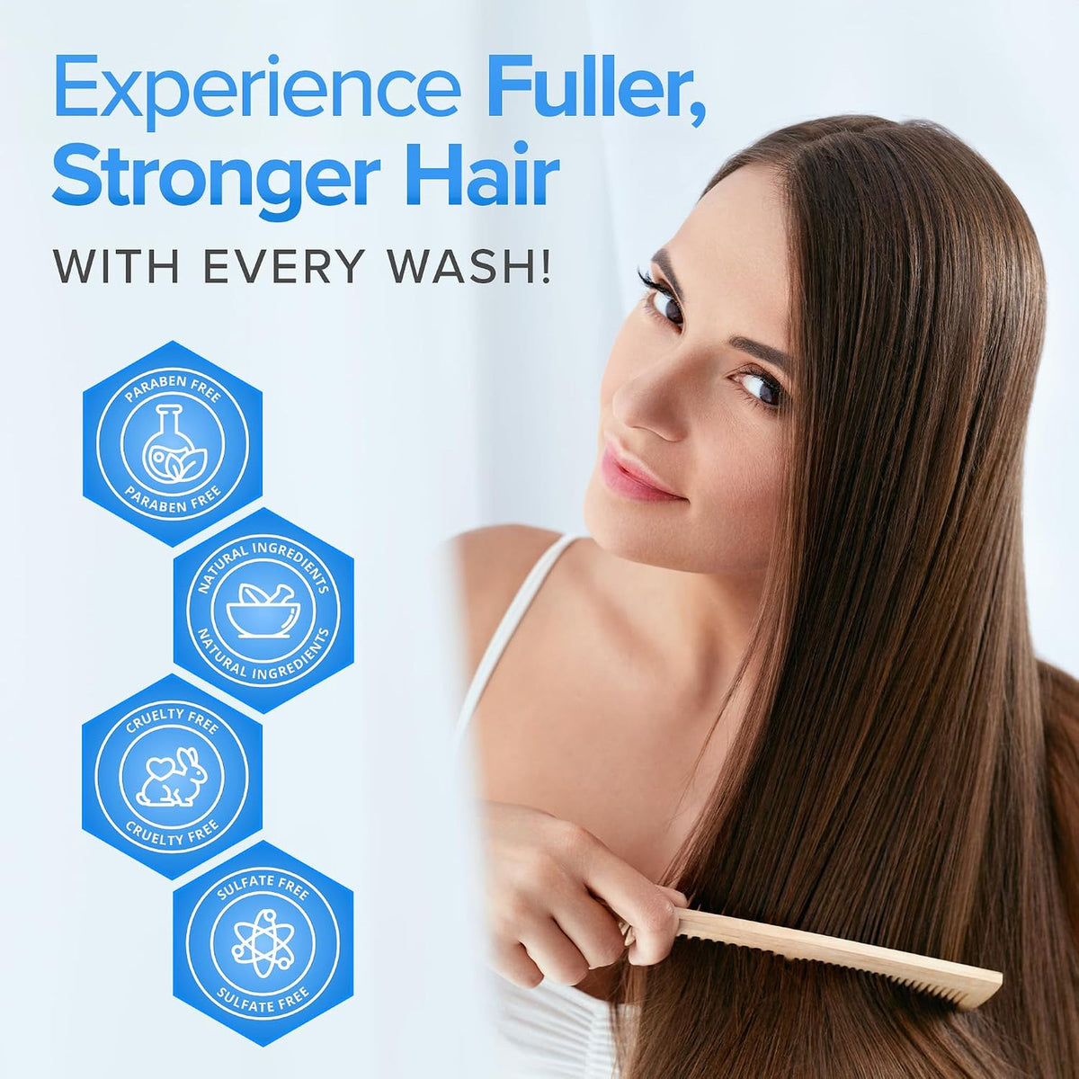 Hair Growth Shampoo Sulfate Free Aloe Vera 16oz