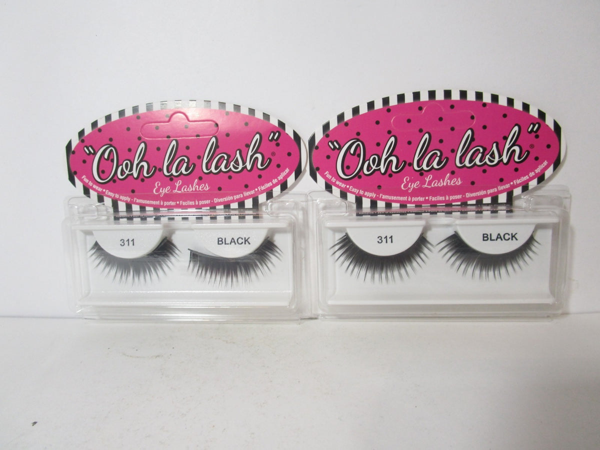 2 Pairs False Eyelashes 311 Black by Ooh la lash
